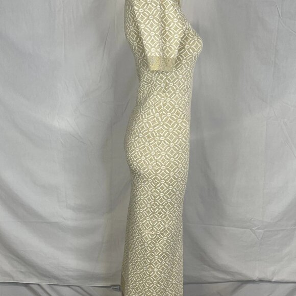 Michael Kors Women’s Short-Sleeve Zip Collar Dress – Gold – Size XS - Picture 9 of 9